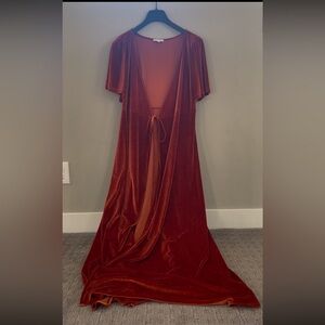 Baltic Born Meghan Velvet Wrap Maxi Dress
